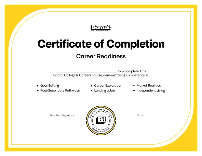 Certificate preview
